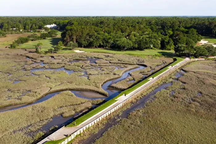 Pawleys Plantation golf course and tidal marsh