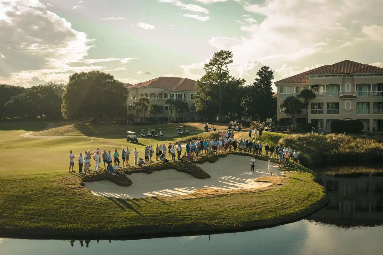 Golfers enjoying a Myrtle Beach golf package trip