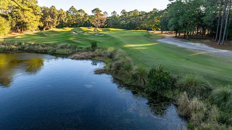 Marsh holes on the back nine at Pawleys Plantation in Pawleys Island
